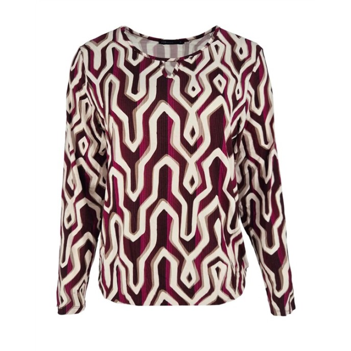 FOS Shirt Mimi diamond Port taupe ecru